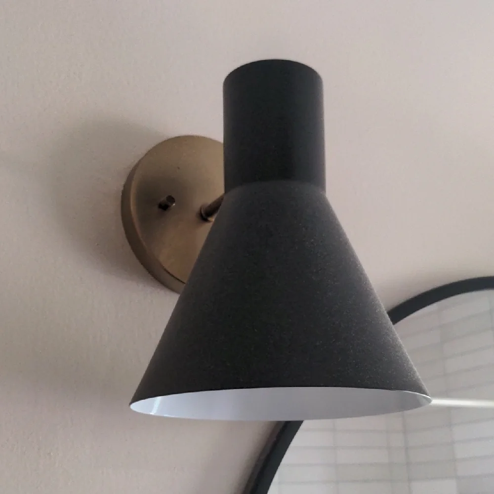 Modern Black and Gold Wall Sconce